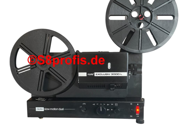 Noris Exclusiv 3000L Multiformat Filmprojektor , Super 8 & Normal 8 Projektor(280725)